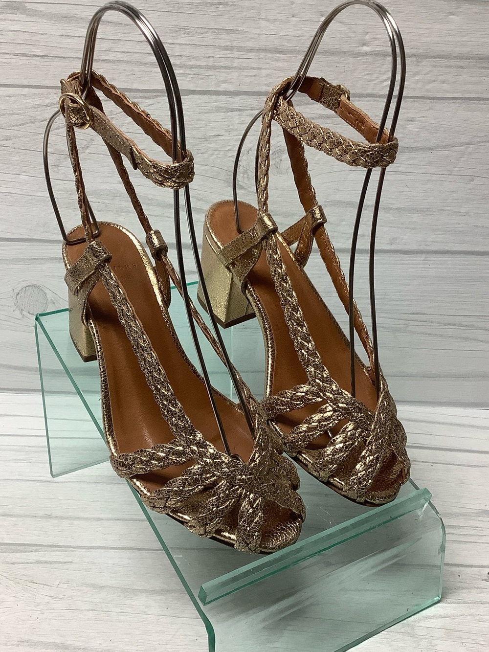 Les Souliers Sezane Metallic  Heels